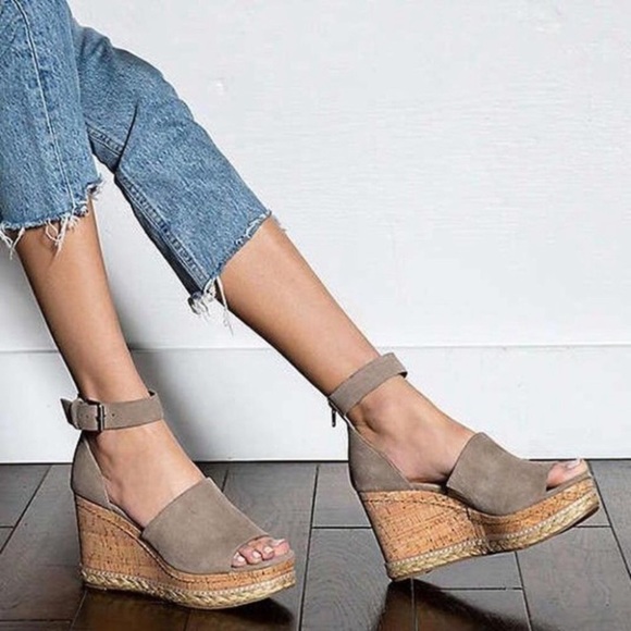 Dolce Vita Otto Espadrille Peep Toe Wedges Sandals 9.5 - Picture 1 of 10